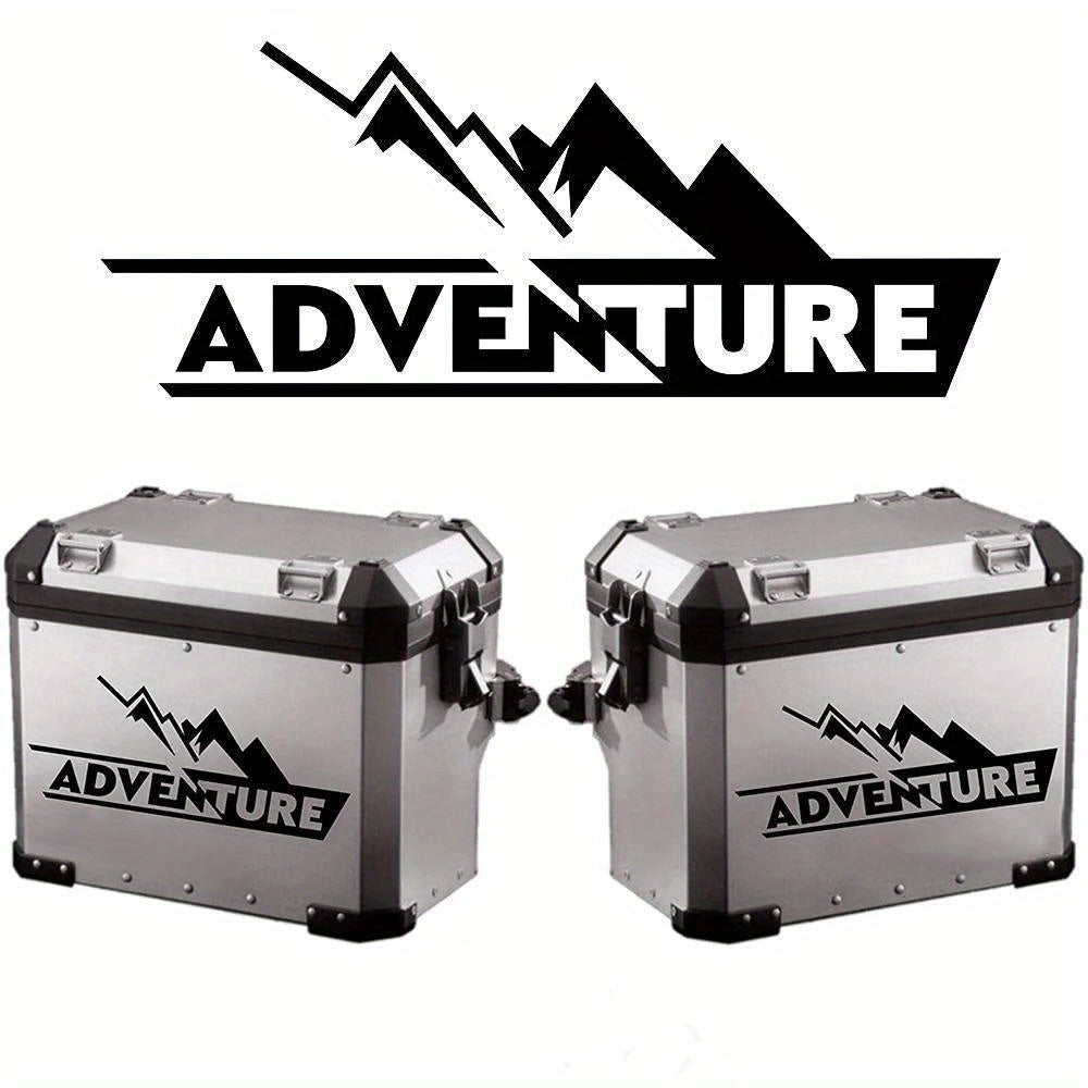 Sticker Master Adventure Sticker Seti - Motosiklet Top Box Uyumlu Etiket (BMW GS / Africa Twin / KTM / Yamaha Tenere)