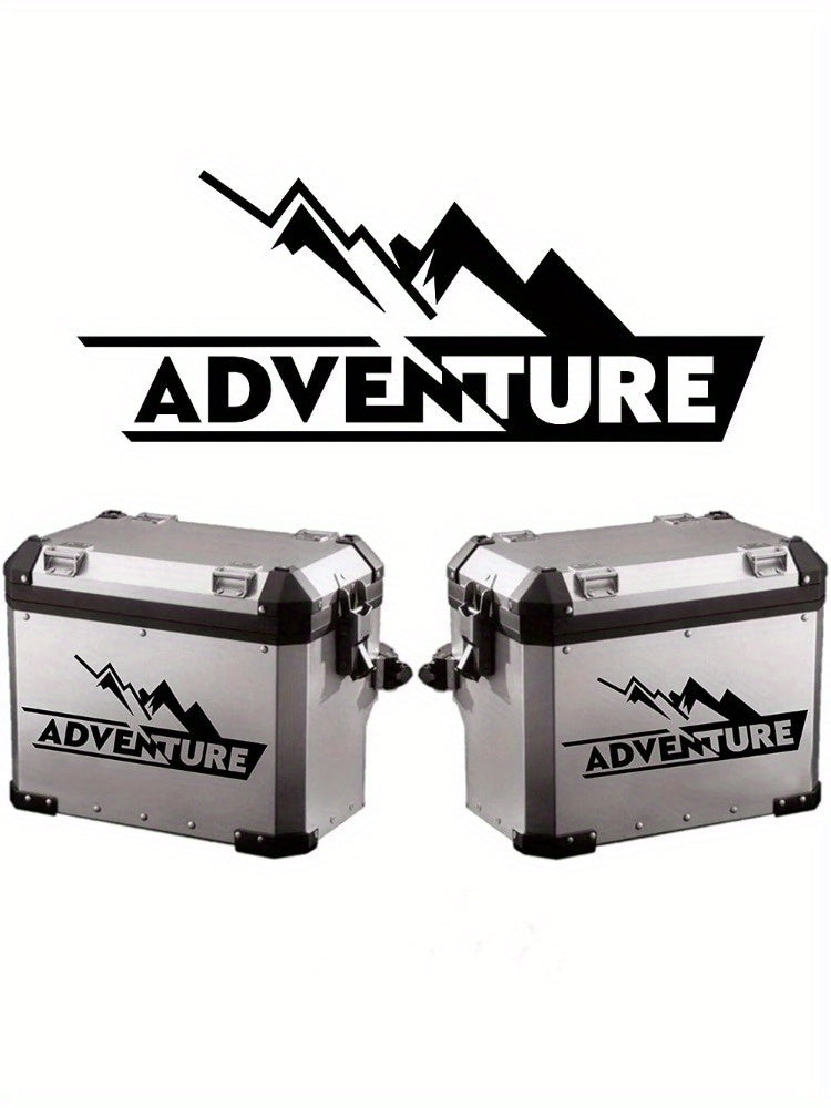 Sticker Master Adventure Sticker Seti - Motosiklet Top Box Uyumlu Etiket (BMW GS / Africa Twin / KTM / Yamaha Tenere)