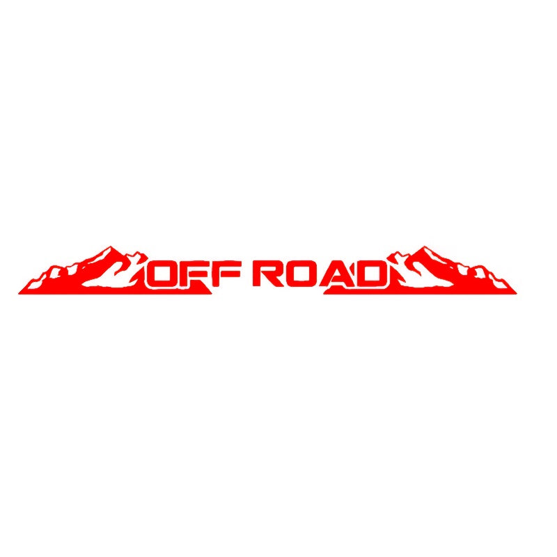 Sticker Master OFF ROAD Ön Cam Stickerı | Dağ Temalı Arazi Aracı Çıkartması
