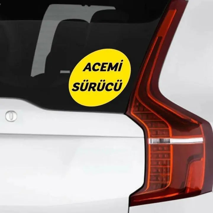 Sticker Master Acemi Sürücü sticker