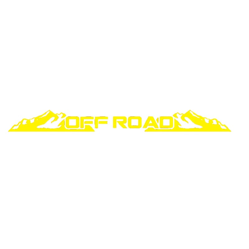 Sticker Master OFF ROAD Ön Cam Stickerı | Dağ Temalı Arazi Aracı Çıkartması