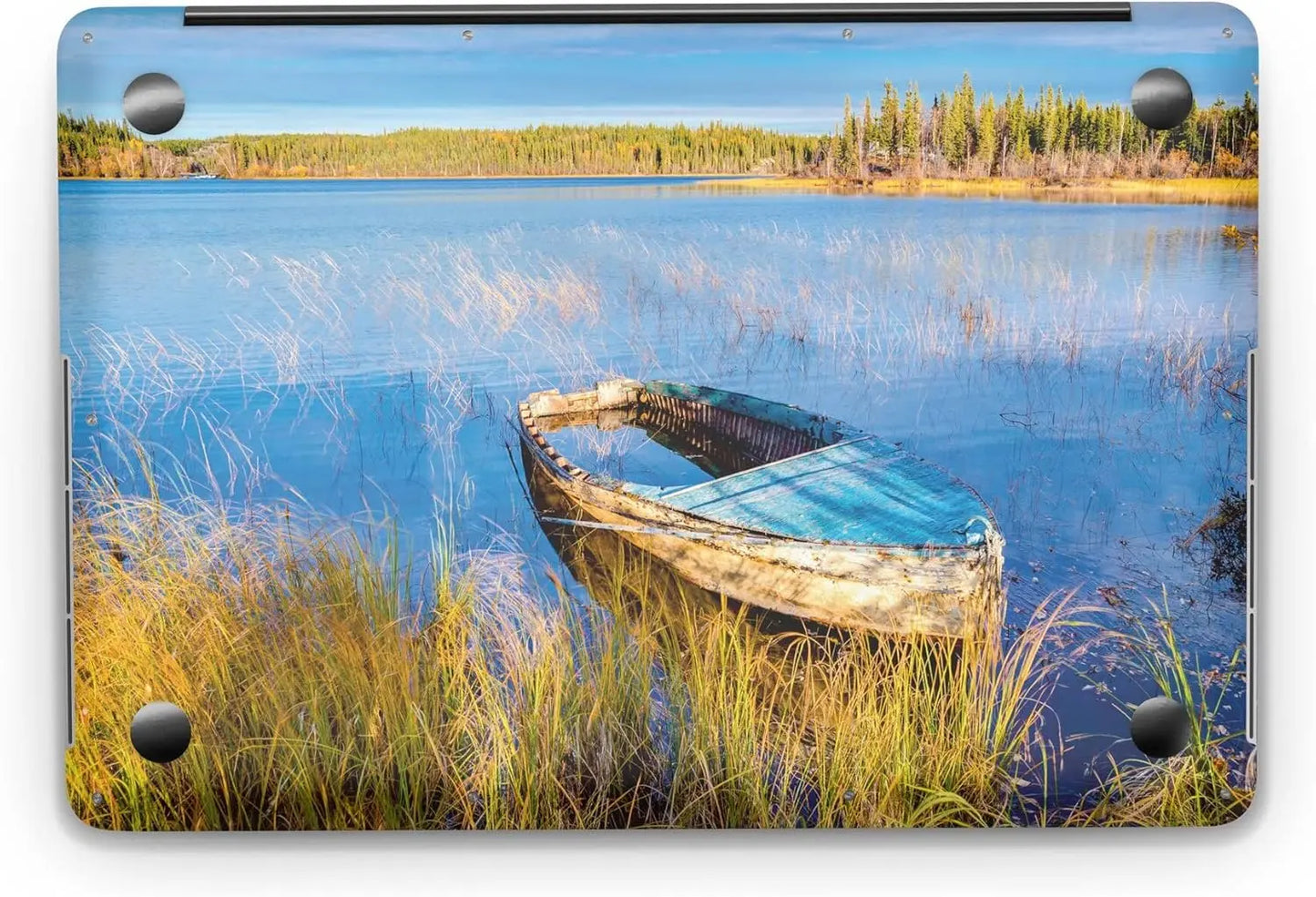 Sticker Master Blue Sky and Lake Evrensel Sticker Dizüstü Bilgisayar Vinil Sticker Decal 12" 13" 13.3" 14" 15" 15.4" 15.6 inç Dizüstü Bilgisayar Çıkartma Koruyucu Macbook Asus Acer Hp Lenovo Huawei Dell İçin Sticker Master