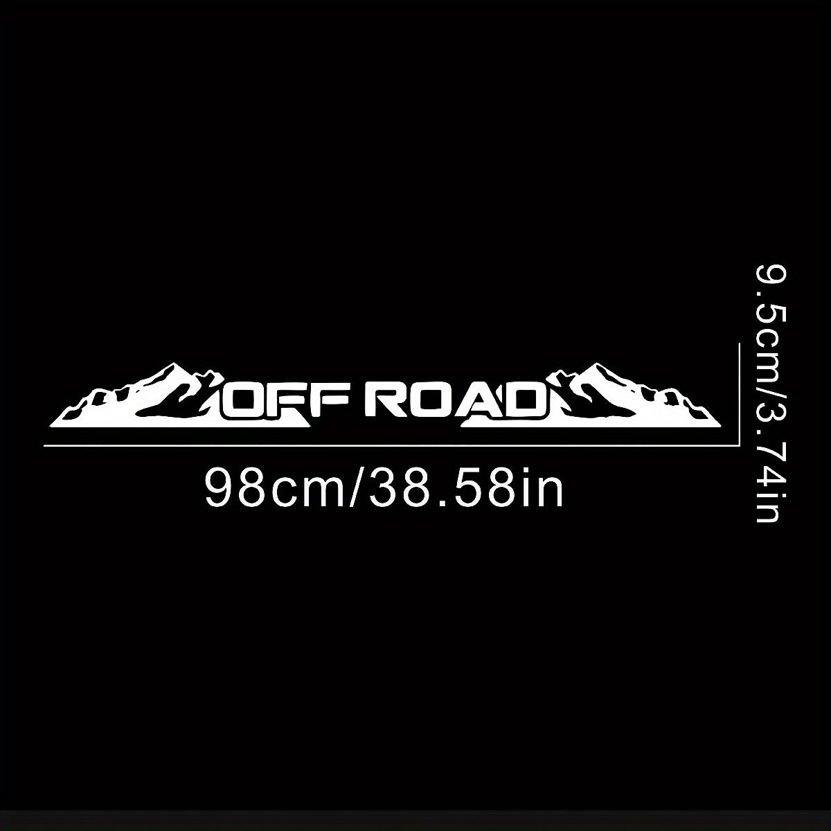 Sticker Master OFF ROAD Ön Cam Stickerı | Dağ Temalı Arazi Aracı Çıkartması