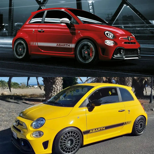 Abarth Sticker Seti Fiat 500 Uyumlu Yan Şerit | Sticker Master Sticker Master