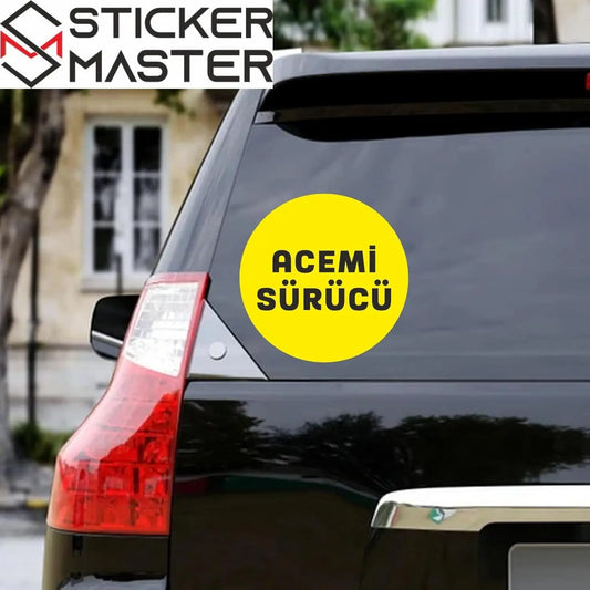 Sticker Master Acemi Sürücü sticker