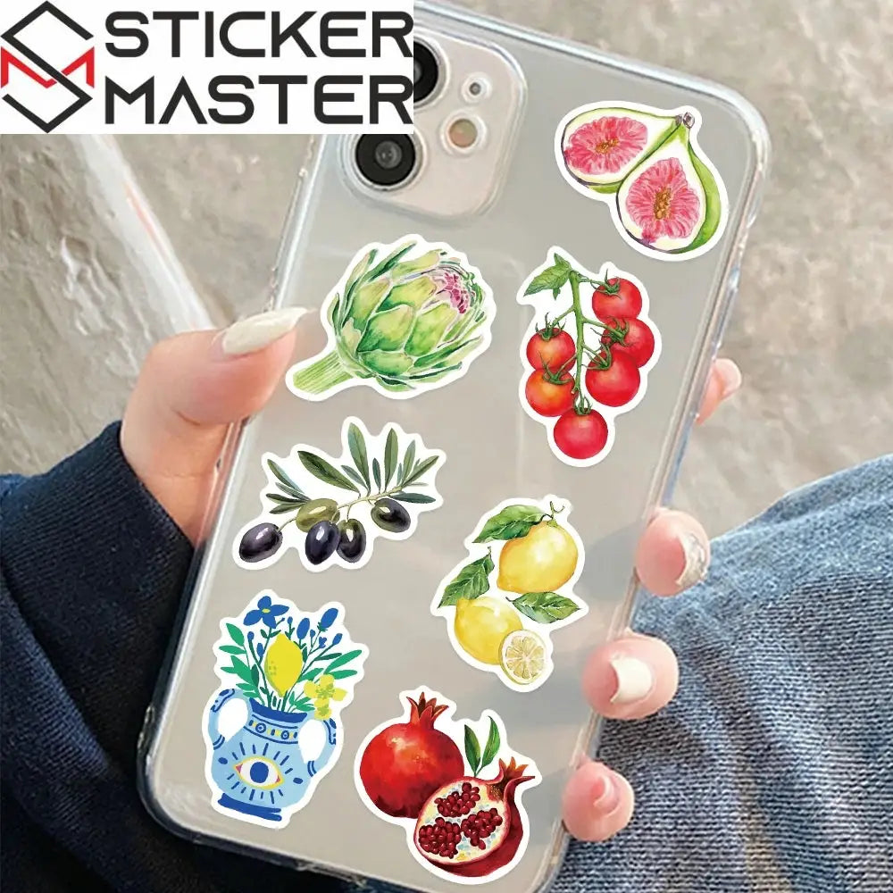 50’li Akdeniz Ürünleri Sticker Seti | Sticker Master - Sticker Master