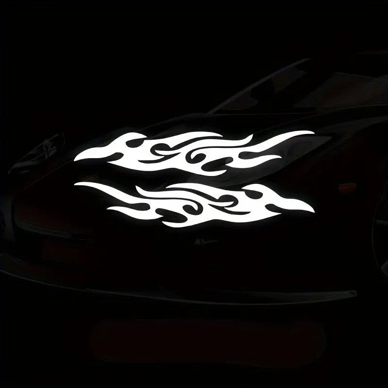 Alev Desenli Dikiz Aynası Sticker 2li Set Su Geçirmez | Sticker Master Sticker Master