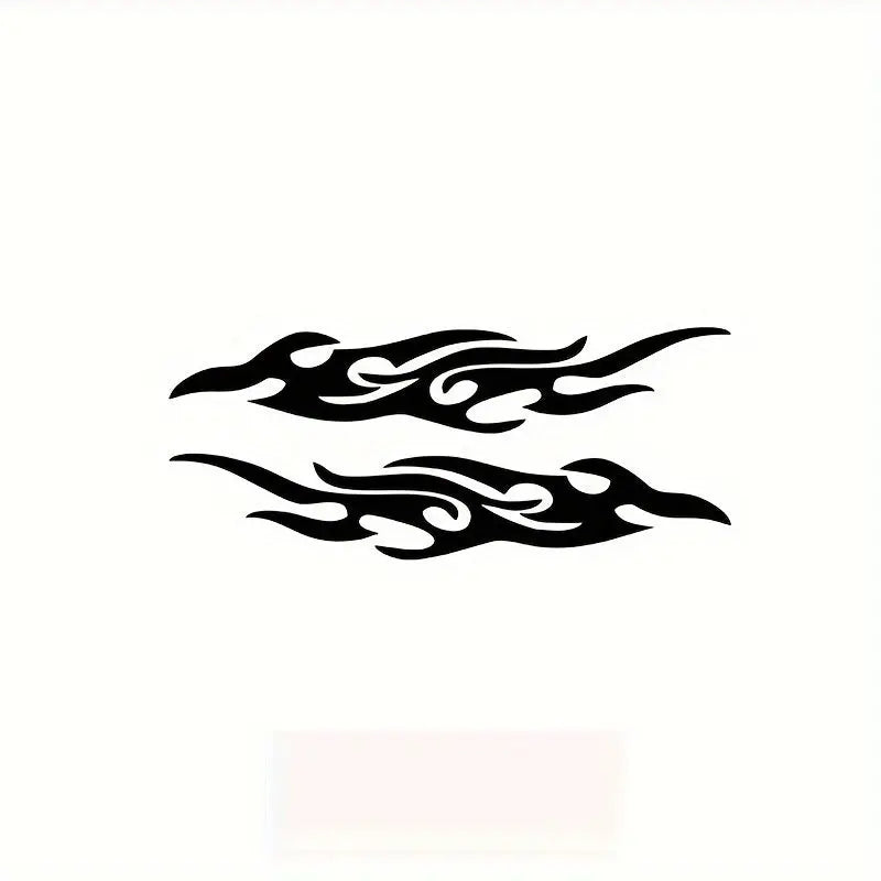 Alev Desenli Dikiz Aynası Sticker 2li Set Su Geçirmez | Sticker Master Sticker Master