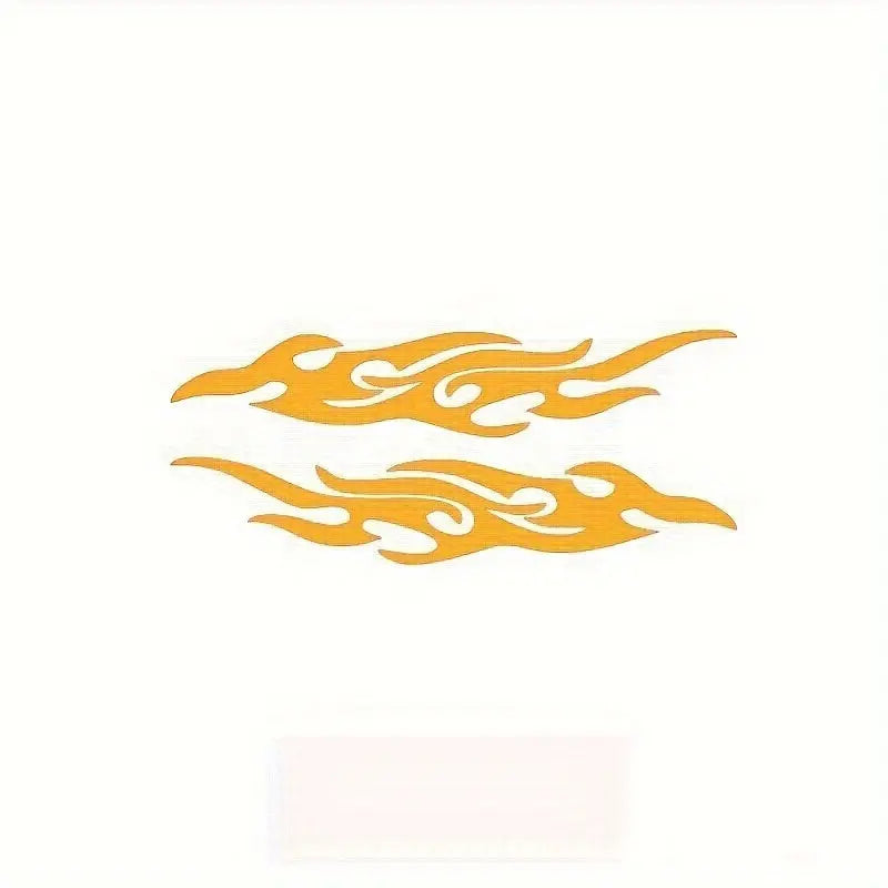 Alev Desenli Dikiz Aynası Sticker 2li Set Su Geçirmez | Sticker Master Sticker Master