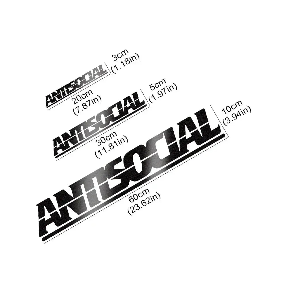 Antisocial Oto Araç Laptop Motor Sticker Etiket Yapıştırma| Sticker Master Sticker Master