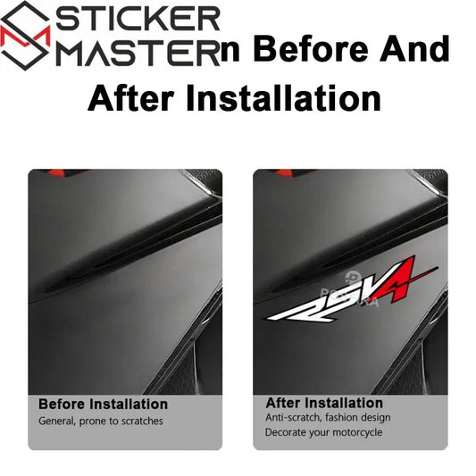 Aprilia RSV4 Sticker Seti | 2010-2024 İtalyan Yarış Logosu (2 Adet) - Sticker Master