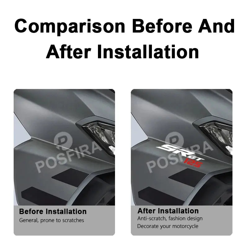 Aprilia SR GT 125 Motosiklet Sticker Su Geçirmez | Sticker Master Sticker Master