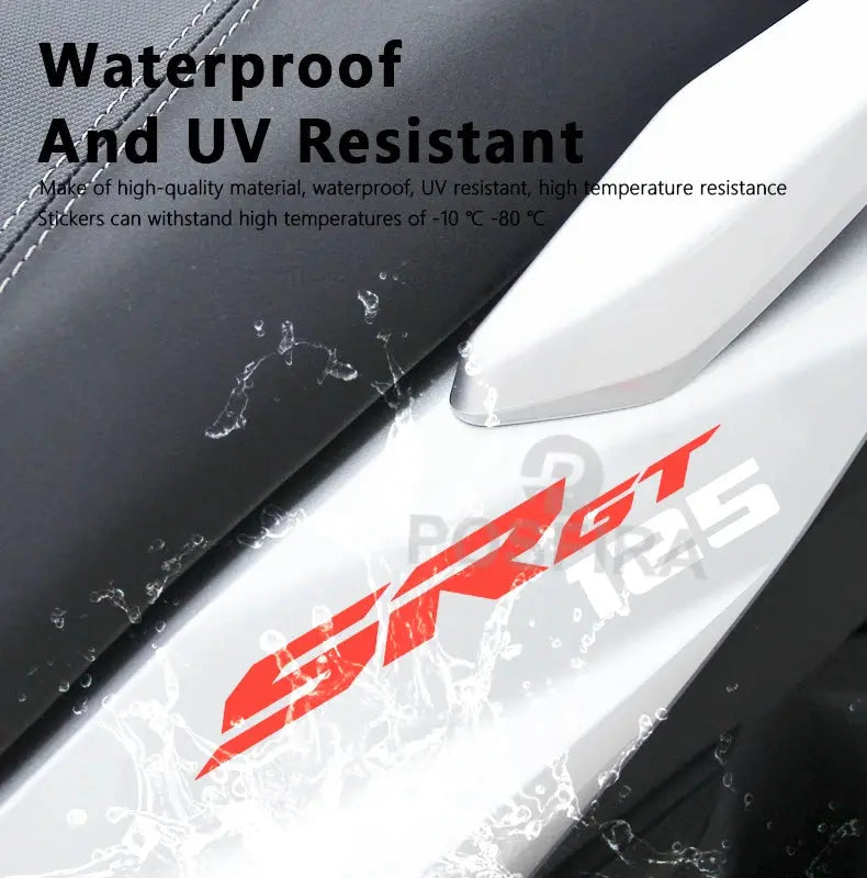 Aprilia SR GT 125 Motosiklet Sticker Su Geçirmez | Sticker Master Sticker Master