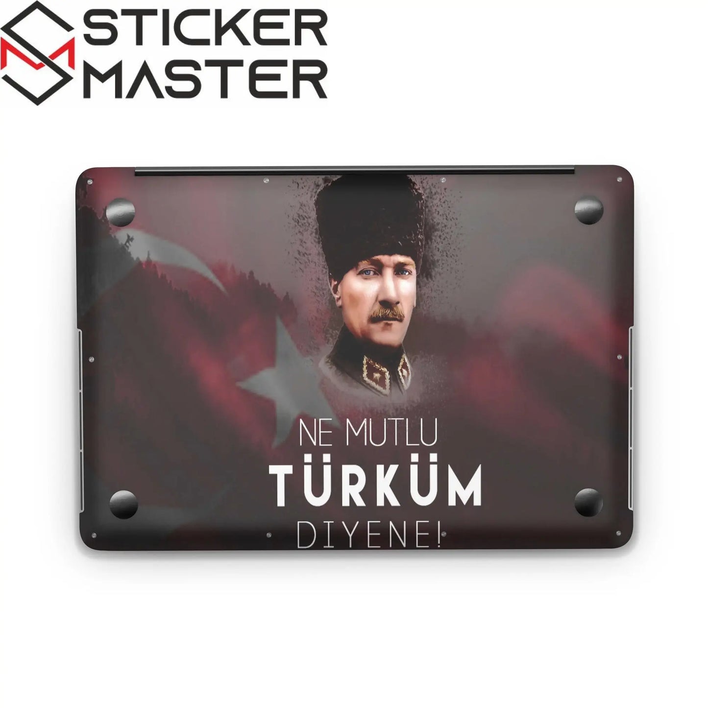 Sticker Master How Happy is The One Who Says I Am A Turk Evrensel Sticker Dizüstü Bilgisayar Vinil Sticker Decal 12" 13" 13.3" 14" 15" 15.4" 15.6 inç Dizüstü Bilgisayar Çıkartma Koruyucu Macbook Asus Acer Hp Lenovo Huawei Dell İçin - Sticker Master