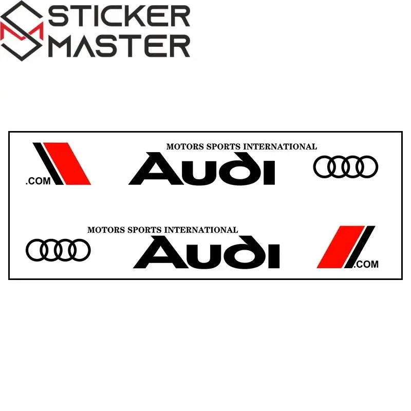 Audi Yan Kapı Sticker Seti (2 Adet) | A3 / A4 / Q5 Uyumlu - Sticker Master