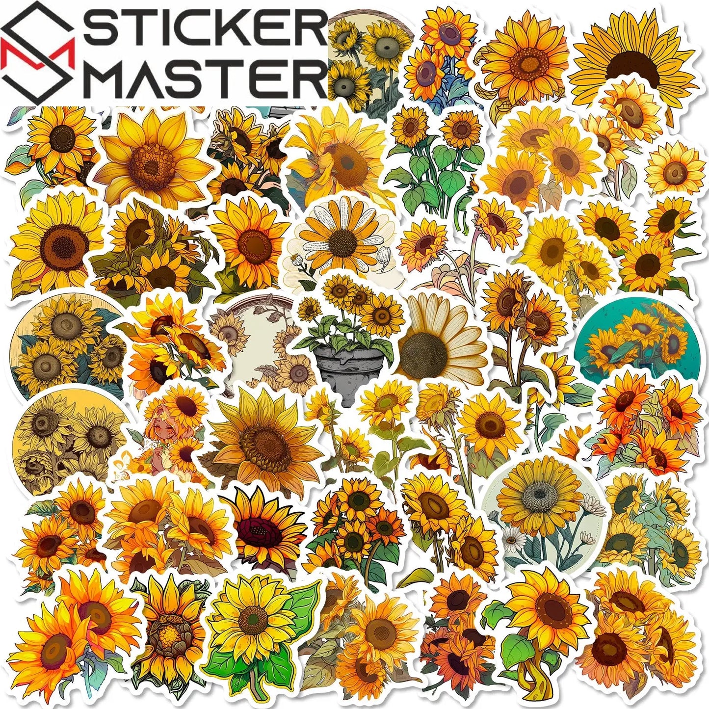 Ayçiçeği Sticker Seti (50’li) | Sticker Master - Sticker Master