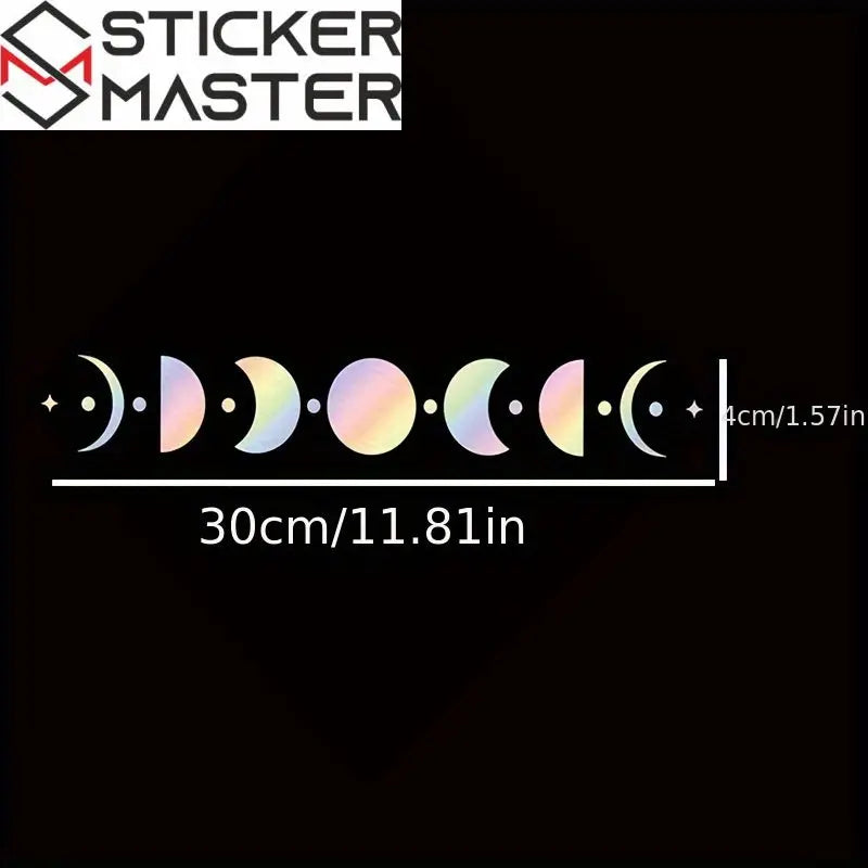 Ayın Evreleri Sticker | Mistik Arka Cam Çıkartması | Sticker Master - Sticker Master