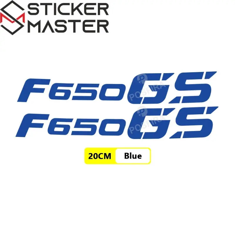 BMW F650GS Sticker | 2000-2012 Arka Grenaj ve Egzoz Yazısı (Çift) Sticker Master