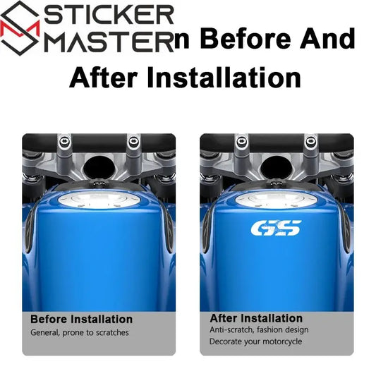 BMW GS Sticker | R 1250, R 1200 ve F 850 GS İçin Gidon ve Depo Logosu Sticker Master
