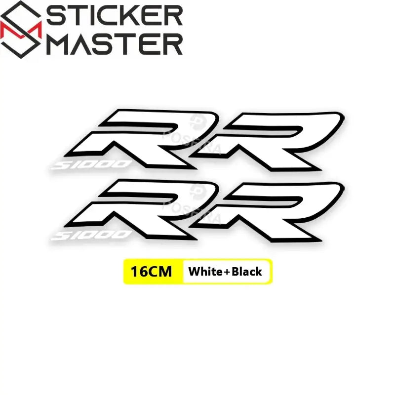BMW S1000RR Sticker | 2010-2016 Yan Grenaj RR Logosu (Çift) Sticker Master