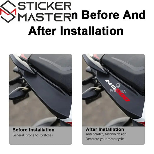 Bajaj Pulsar NS200 Sticker | 2020-2024 Uyumlu Orijinal Font Kuyruk Yazısı Sticker Master