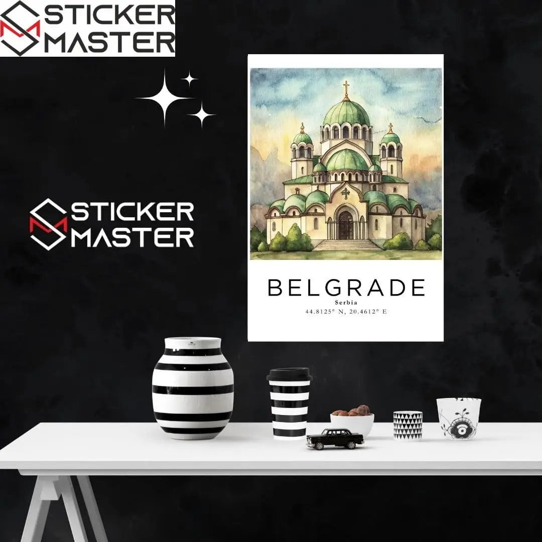 Sticker Master Belgrad Çerçeveli Poster Tablo | Tarih ve Kültürü Duvarlarınıza Taşıyın