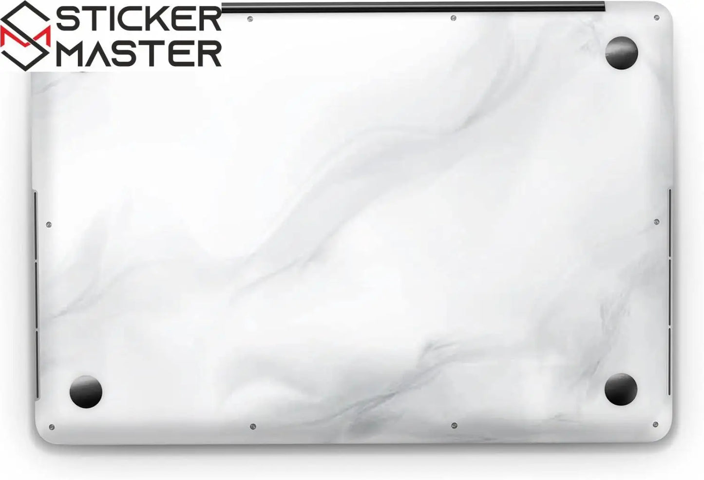 Sticker Master White Gray Marble Evrensel Sticker Dizüstü Bilgisayar Vinil Sticker Decal 12" 13" 13.3" 14" 15" 15.4" 15.6 inç Dizüstü Bilgisayar Çıkartma Koruyucu Macbook Asus Acer Hp Lenovo Huawei Dell İçin - Sticker Master