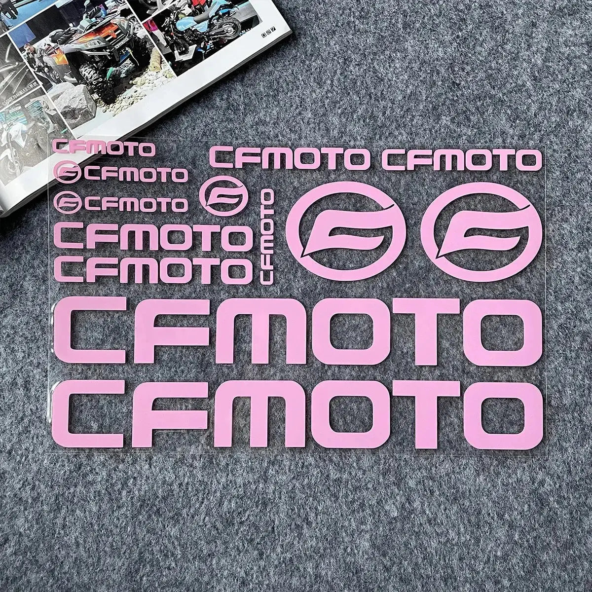CFMoto Holografik Sticker | Yansıtıcılı Grenaj & Kask Seti | Sticker Master - Sticker Master