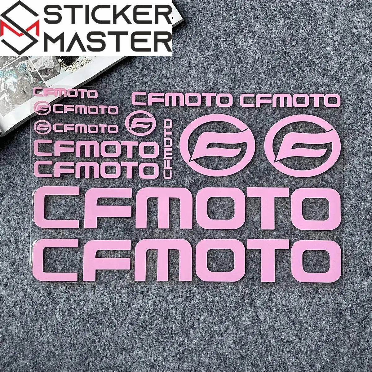 CFMoto Holografik Sticker | Yansıtıcılı Grenaj & Kask Seti | Sticker Master - Sticker Master