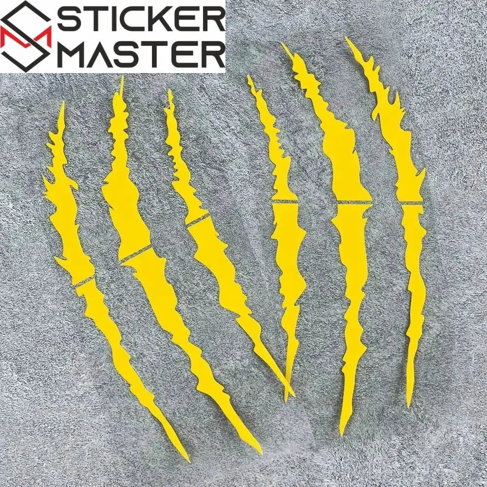 Canavar Pençesi Sticker | Büyük Boy Yırtık Efektli Moto ve Kask Decal (25-42 cm) Sticker Master