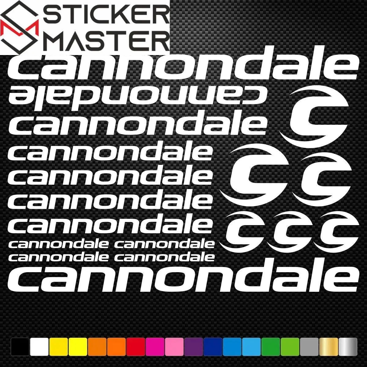 Sticker Master Cannondale Bisiklet Sticker Set Etiket