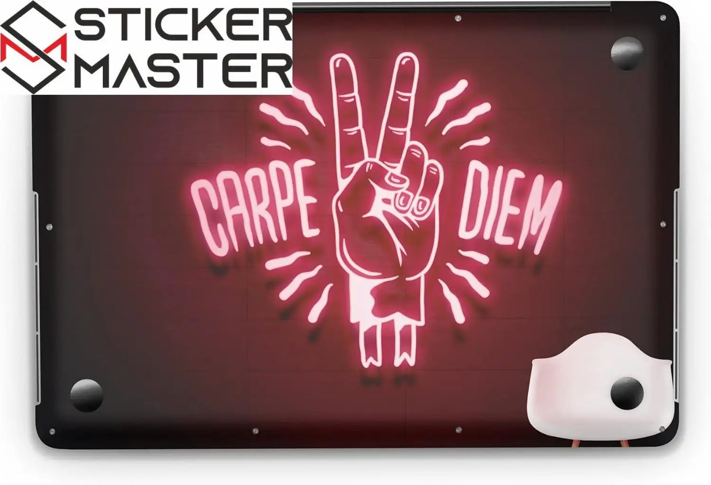Sticker Master Carpe Diem Evrensel Sticker Dizüstü Bilgisayar Vinil Sticker Decal 12" 13" 13.3" 14" 15" 15.4" 15.6 inç Dizüstü Bilgisayar Çıkartma Koruyucu Macbook Asus Acer Hp Lenovo Huawei Dell İçin - Sticker Master