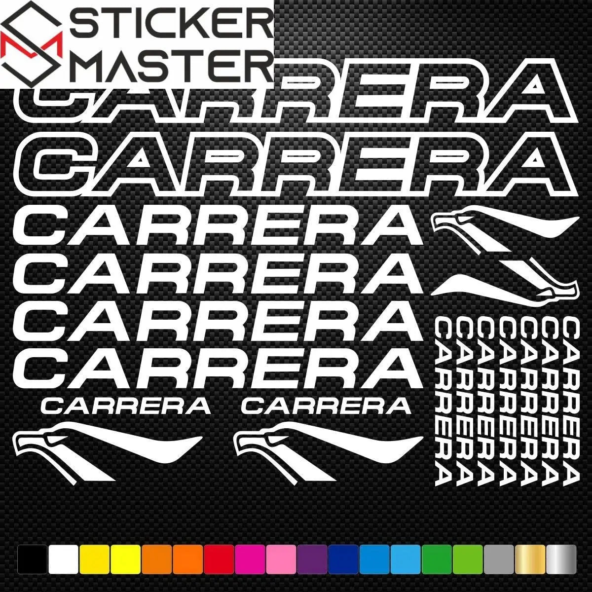 Sticker Master Carrera Bisiklet Sticker Set Etiket