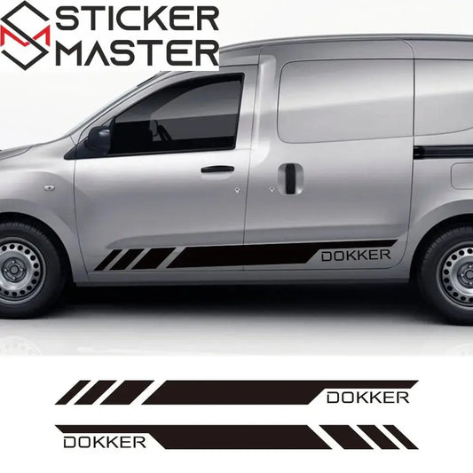 Dacia Dokker Sticker Yan Kapı Şerit Seti | Sticker Master - Sticker Master