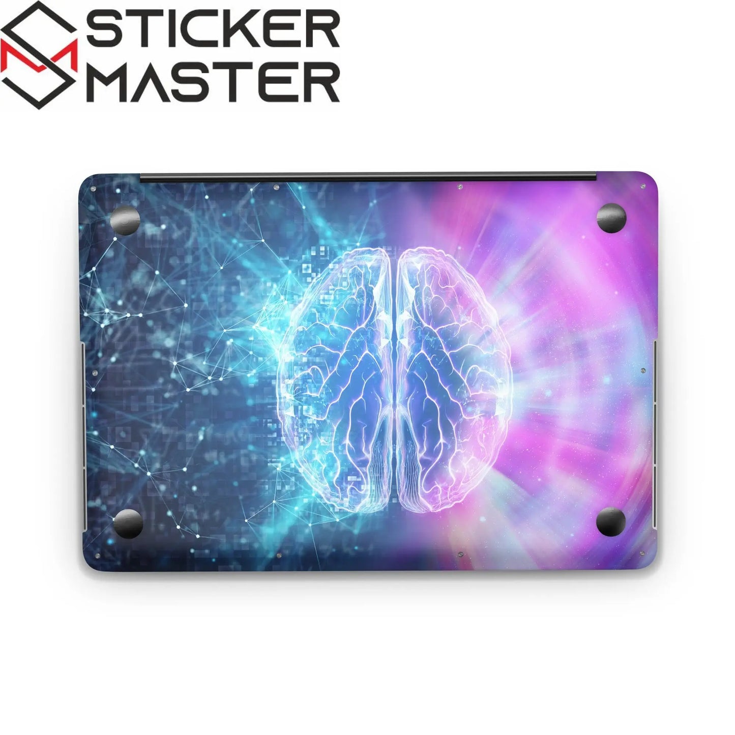 Sticker Master Brain Blue Evrensel Sticker Dizüstü Bilgisayar Vinil Sticker Decal 12" 13" 13.3" 14" 15" 15.4" 15.6 inç Dizüstü Bilgisayar Çıkartma Koruyucu Macbook Asus Acer Hp Lenovo Huawei Dell İçin - Sticker Master