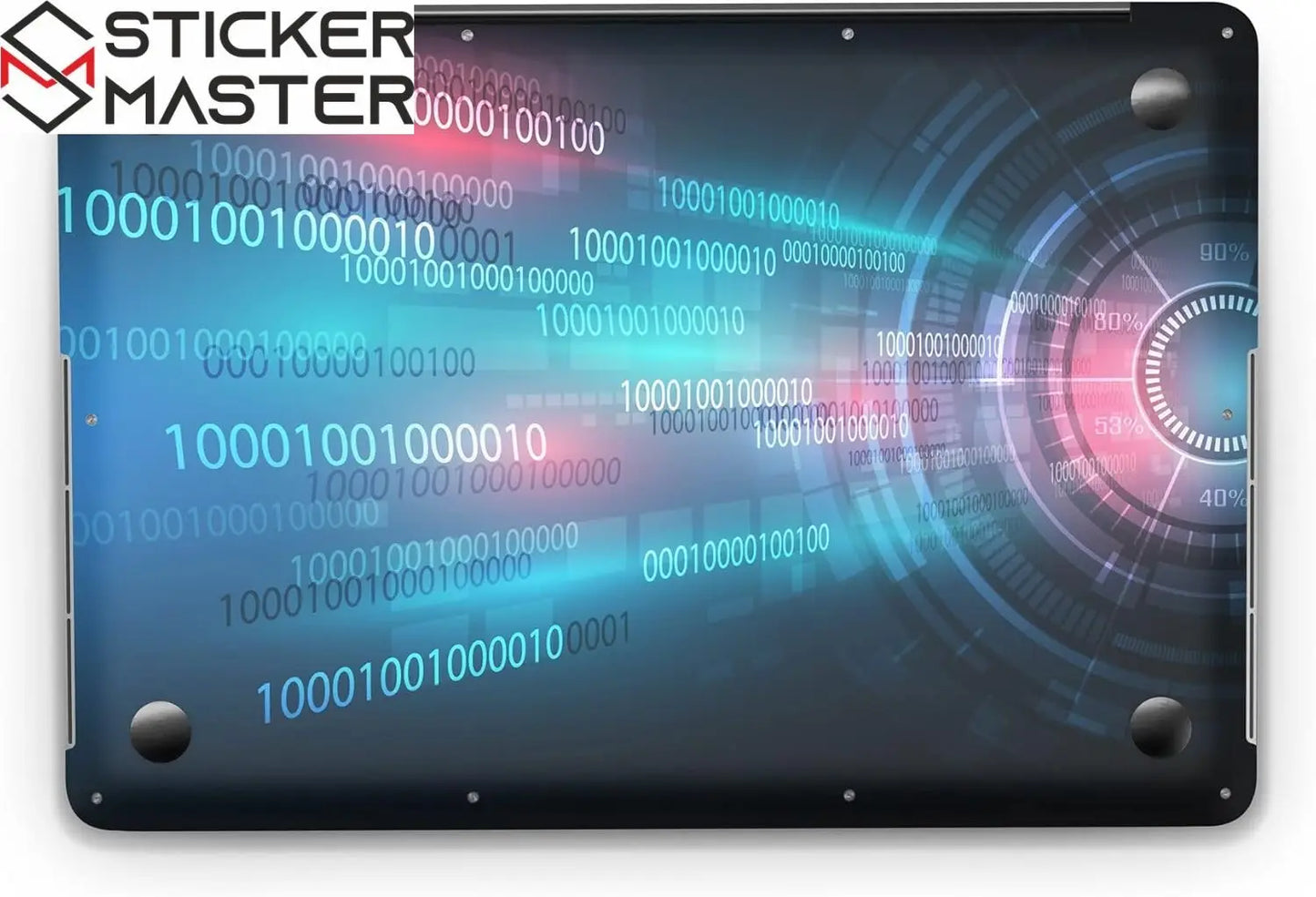 Sticker Master Digital Digit Evrensel Sticker Dizüstü Bilgisayar Vinil Sticker Decal 12" 13" 13.3" 14" 15" 15.4" 15.6 inç Dizüstü Bilgisayar Çıkartma Koruyucu Macbook Asus Acer Hp Lenovo Huawei Dell İçin - Sticker Master