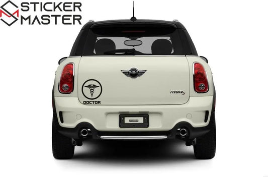 Sticker Master Doctor Sticker-Doktor Araba Sticker Motor, Kask, Laptop, Araba, Oto Araç İçin Dayanıklı Etiket Decal