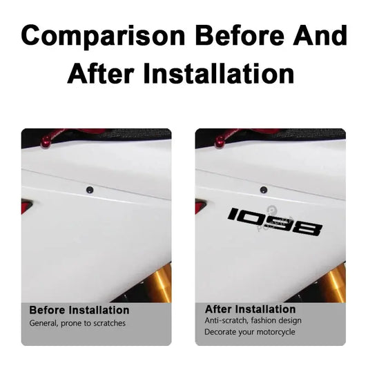Ducati 1098 Karbon Sticker Su Geçirmez Motosiklet Çıkartma | Sticker Master Sticker Master