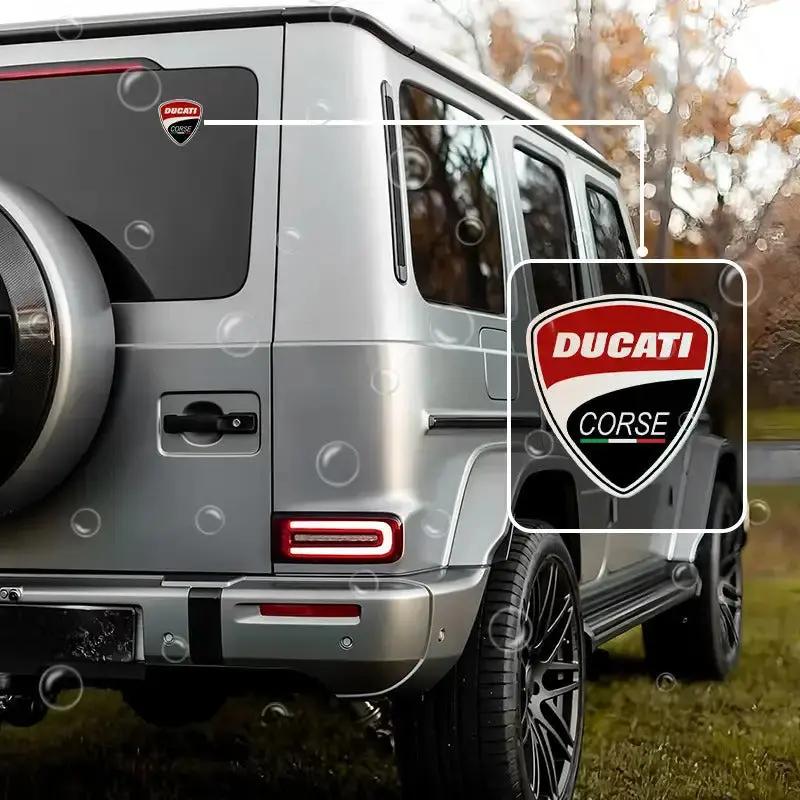 Ducati Logo Sticker 4’lü Set Kırmızı Siyah Vinil Etiket|Sticker Master - Sticker Master