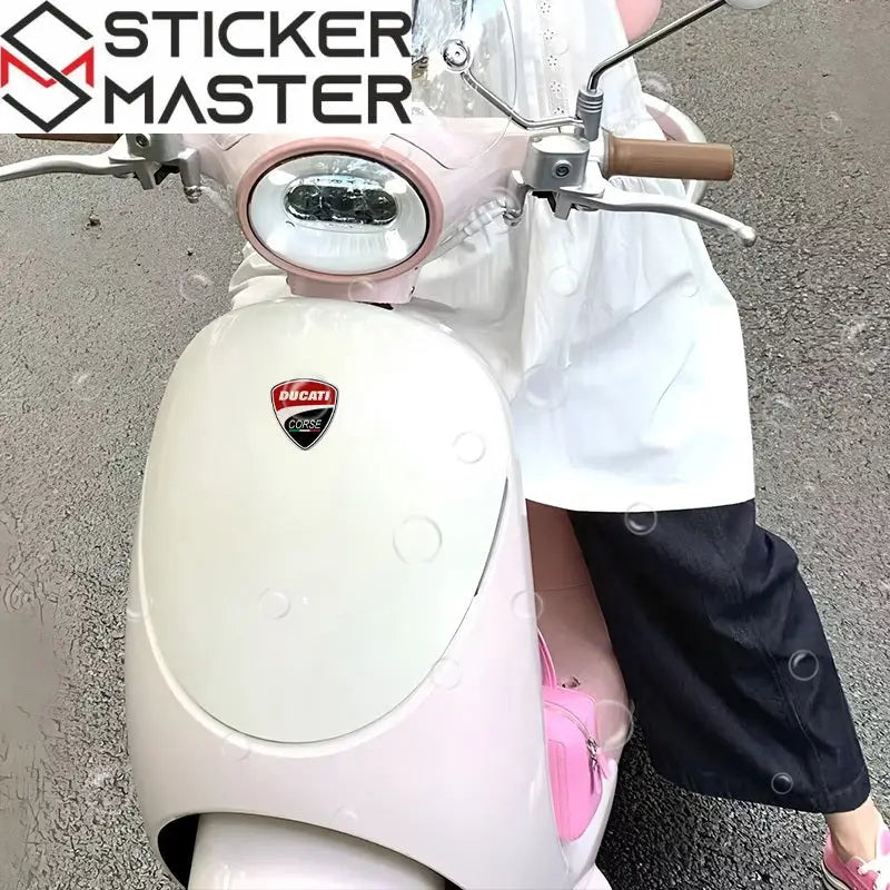 Ducati Logo Sticker 4’lü Set Kırmızı Siyah Vinil Etiket|Sticker Master - Sticker Master