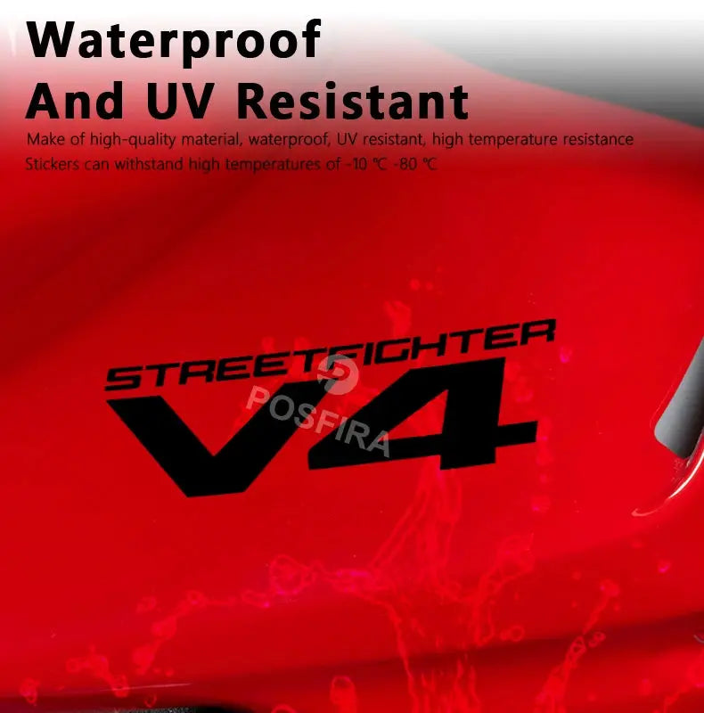 Ducati Streetfighter V4 Sticker Su Geçirmez Çıkartma | Sticker Master - Sticker Master