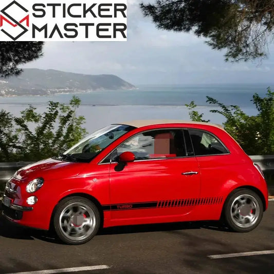 Fiat 500 Abarth Sticker Yan Kapı Şeridi Seti | Sticker Master - Sticker Master