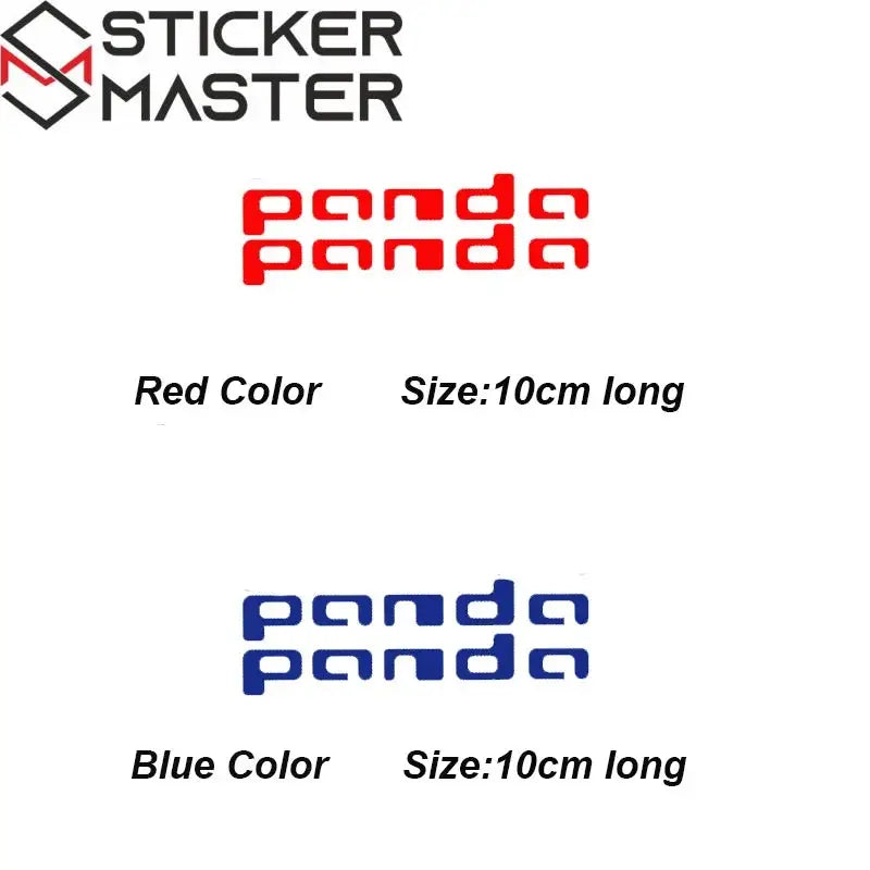 Fiat Panda Sticker Seti (2 Adet) | Yan Ayna ve Kapı Kolu Logosu - Sticker Master