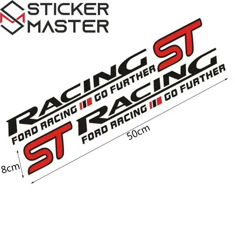 Ford ST Racing Sticker Kapı Şerit Seti | Sticker Master - Sticker Master