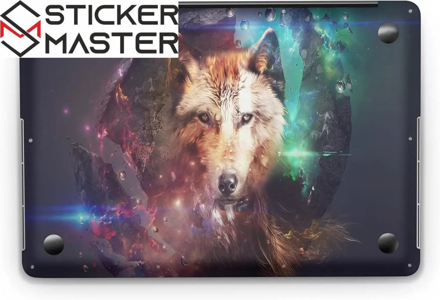 Sticker Master Wolf Explode Evrensel Sticker Dizüstü Bilgisayar Vinil Sticker Decal 12" 13" 13.3" 14" 15" 15.4" 15.6 inç Dizüstü Bilgisayar Çıkartma Koruyucu Macbook Asus Acer Hp Lenovo Huawei Dell İçin - Sticker Master