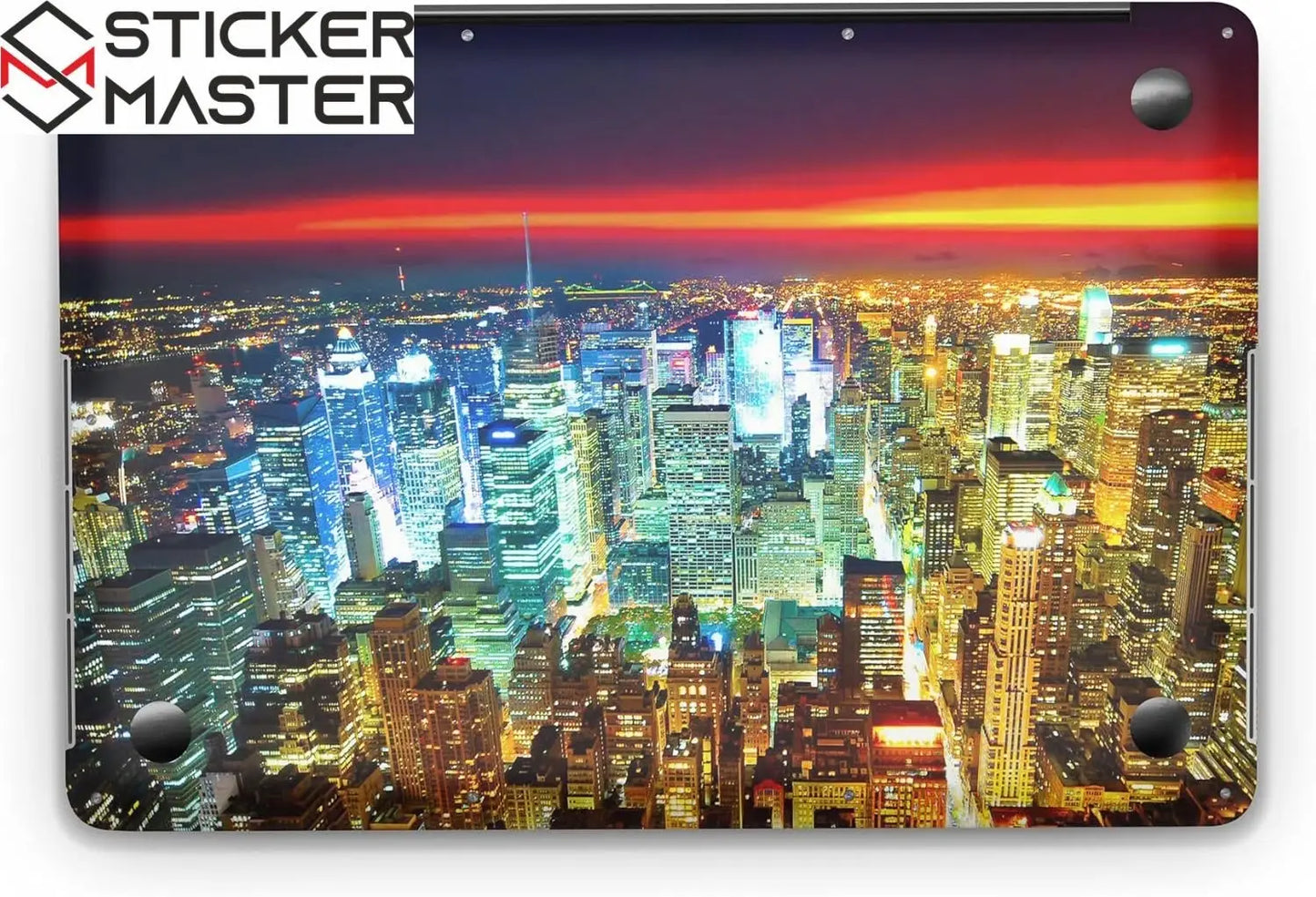 Sticker Master City Sunset Evrensel Sticker Dizüstü Bilgisayar Vinil Sticker Decal 12" 13" 13.3" 14" 15" 15.4" 15.6 inç Dizüstü Bilgisayar Çıkartma Koruyucu Macbook Asus - Sticker Master