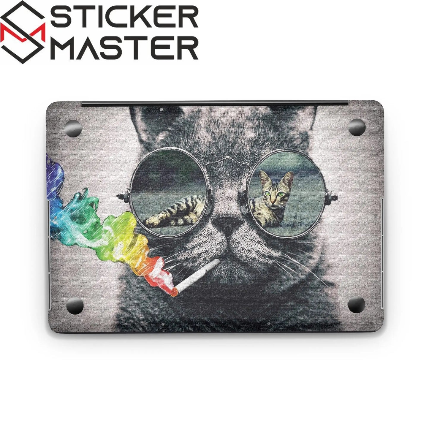 Sticker Master Kedi 7 Evrensel Sticker Dizüstü Bilgisayar Vinil Sticker Decal 12" 13" 13.3" 14" 15" 15.4" 15.6 inç Dizüstü Bilgisayar Çıkartma Koruyucu Macbook Asus Acer Hp Lenovo Huawei Dell İçin - Sticker Master