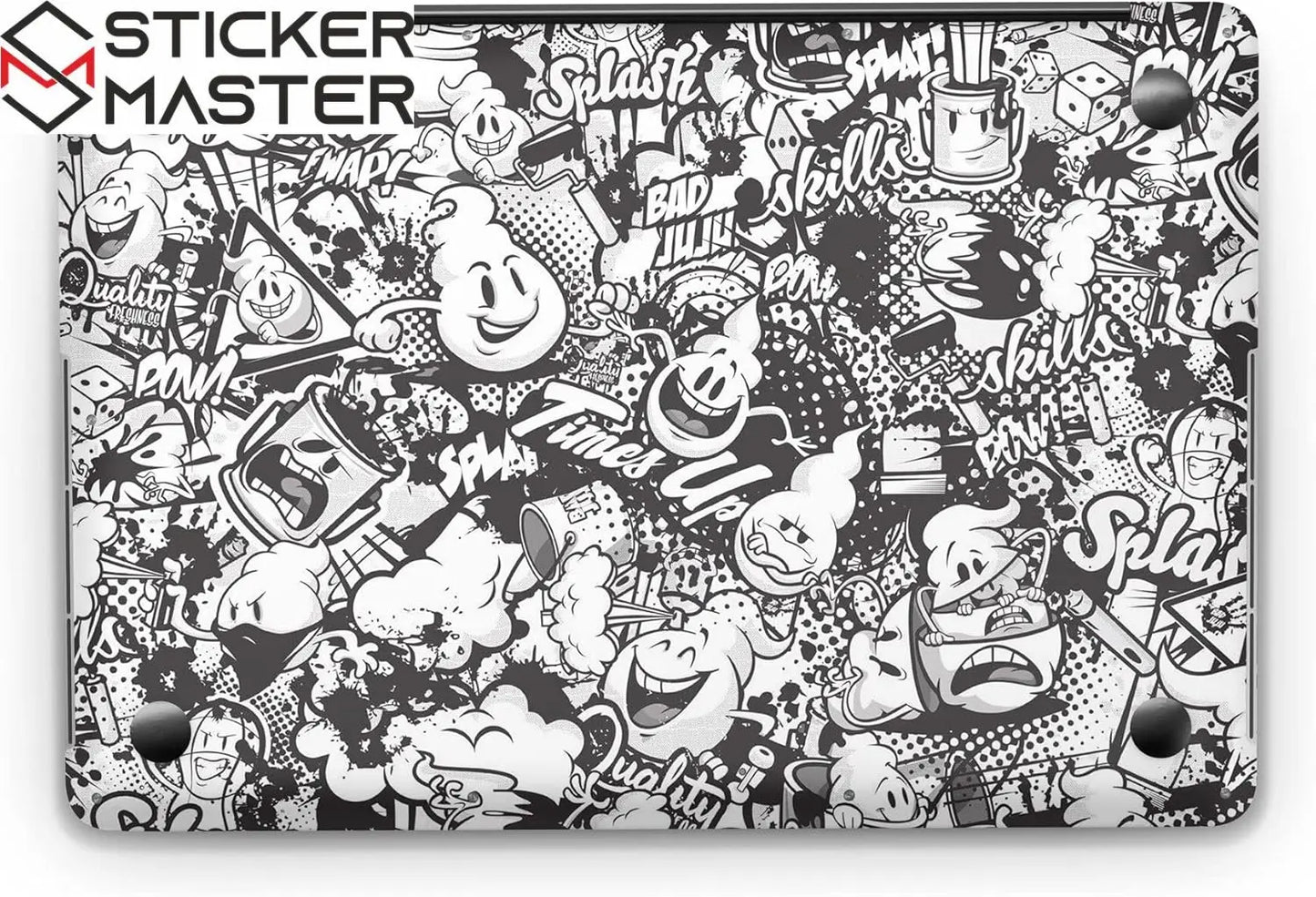 Sticker Master Stickerbomb 4 Evrensel Sticker Dizüstü Bilgisayar Vinil Sticker Decal 12" 13" 13.3" 14" 15" 15.4" 15.6 inç Dizüstü Bilgisayar Çıkartma Koruyucu Macbook Asus Acer Hp Lenovo Huawei Dell İçin - Sticker Master