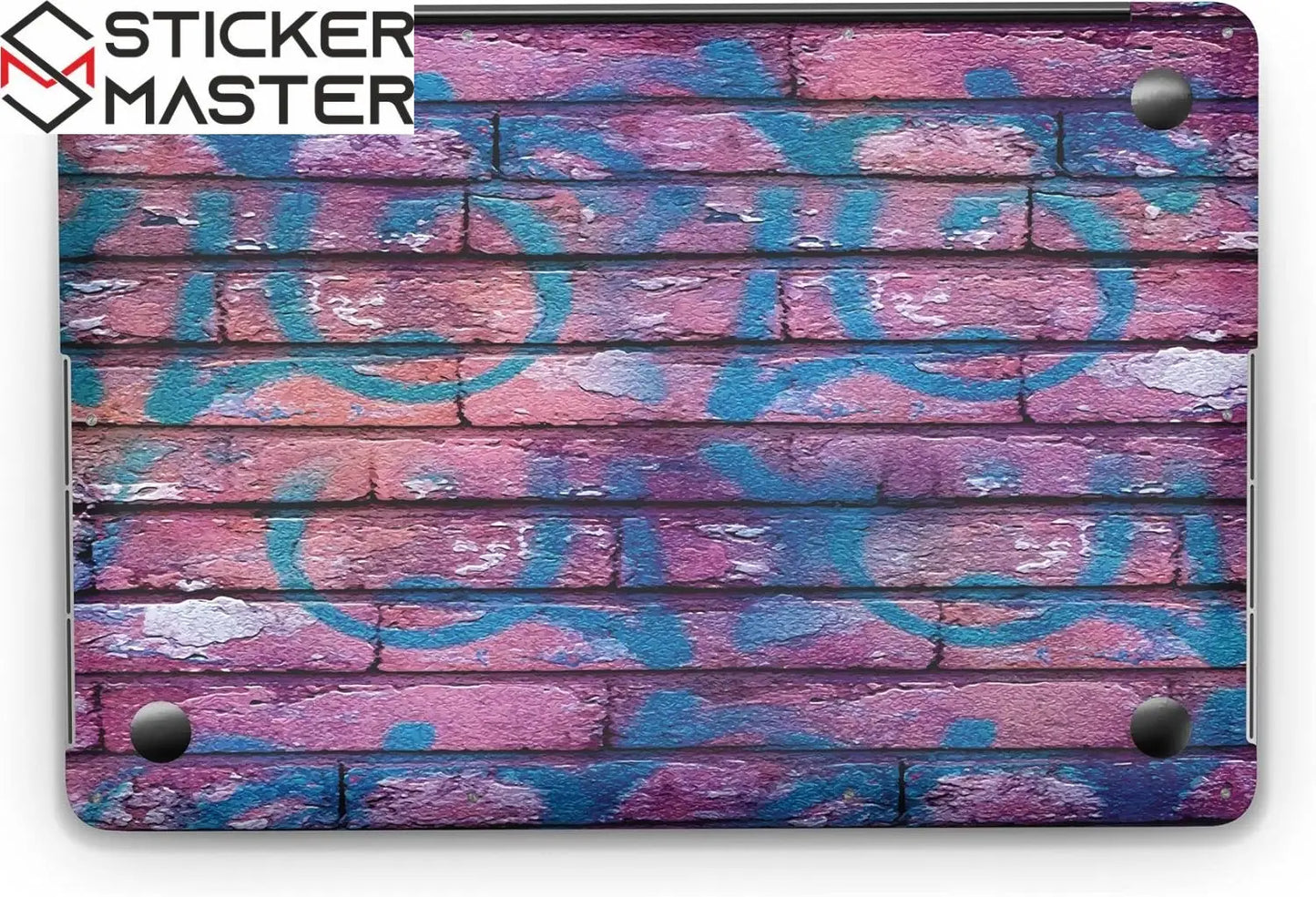 Sticker Master Graffiti Brick Evrensel Sticker Dizüstü Bilgisayar Vinil Sticker Decal 12" 13" 13.3" 14" 15" 15.4" 15.6 inç Dizüstü Bilgisayar Çıkartma Koruyucu Macbook Asus Acer Hp Lenovo Huawei Dell İçin - Sticker Master