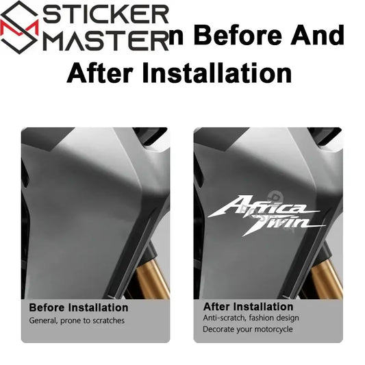 Honda Africa Twin Sticker | CRF1000L ve CRF1100L Uyumlu Yan Grenaj Yazısı Sticker Master